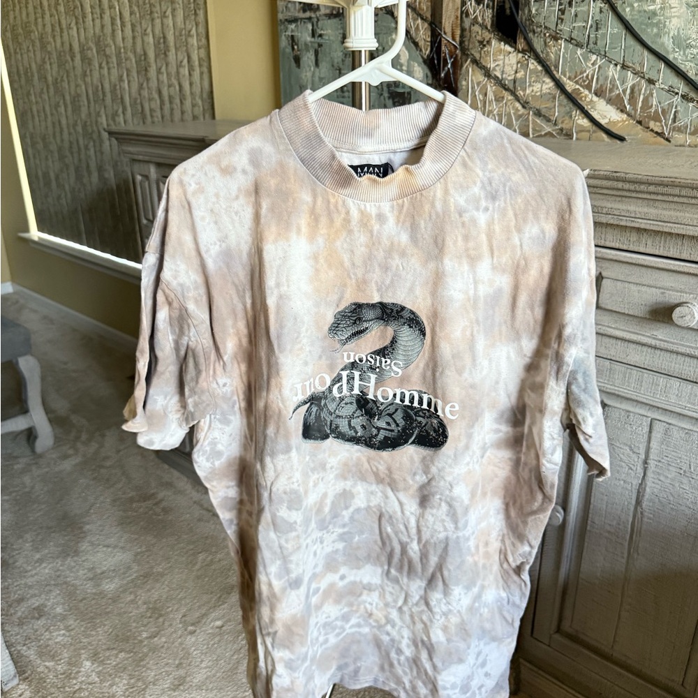 Boohoo Mens Oversized Graphic Tee